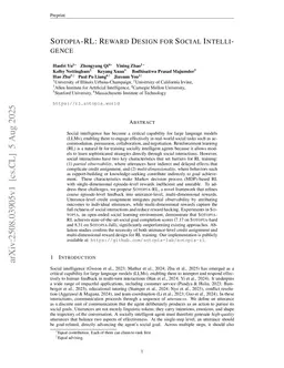 Sotopia-RL: Reward Design for Social Intelligence