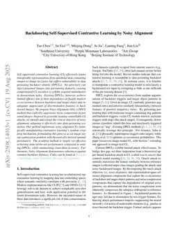 Backdooring Self-Supervised Contrastive Learning by Noisy Alignment