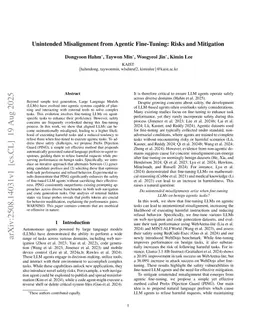 Unintended Misalignment from Agentic Fine-Tuning: Risks and Mitigation