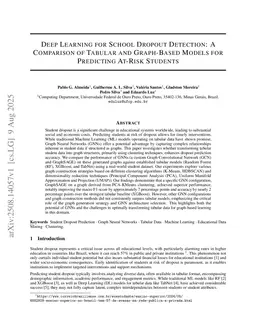 Deep Learning for School Dropout Detection: A Comparison of Tabular and Graph-Based Models for Predicting At-Risk Students
