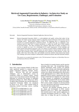 Retrieval-Augmented Generation in Industry: An Interview Study on Use Cases, Requirements, Challenges, and Evaluation