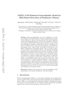 GEPD:GAN-Enhanced Generalizable Model for EEG-Based Detection of Parkinson's Disease