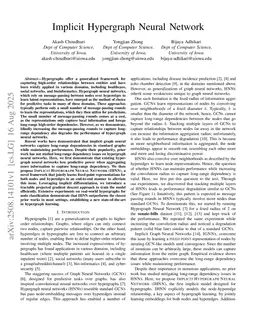 Implicit Hypergraph Neural Network