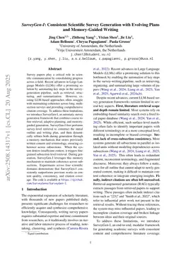 SurveyGen-I: Consistent Scientific Survey Generation with Evolving Plans and Memory-Guided Writing