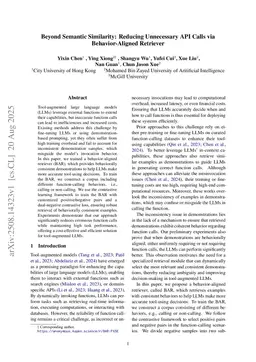 Beyond Semantic Similarity: Reducing Unnecessary API Calls via Behavior-Aligned Retriever