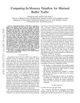 Computing-In-Memory Dataflow for Minimal Buffer Traffic
