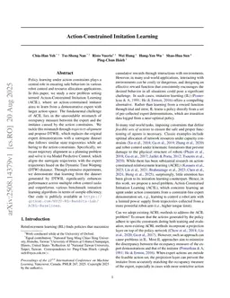 Action-Constrained Imitation Learning