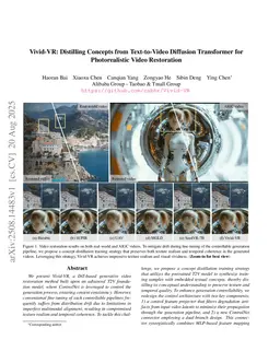 Vivid-VR: Distilling Concepts from Text-to-Video Diffusion Transformer for Photorealistic Video Restoration