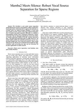 Mamba2 Meets Silence: Robust Vocal Source Separation for Sparse Regions