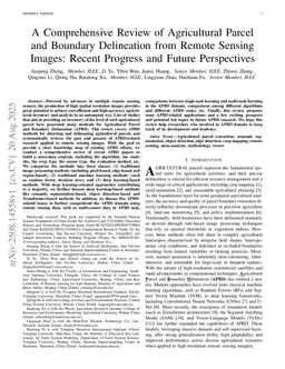 A Comprehensive Review of Agricultural Parcel and Boundary Delineation from Remote Sensing Images: Recent Progress and Future Perspectives