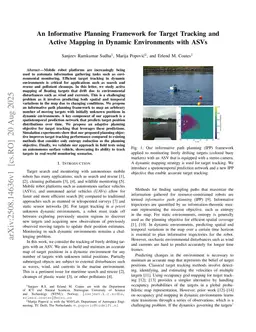 An Informative Planning Framework for Target Tracking and Active Mapping in Dynamic Environments with ASVs