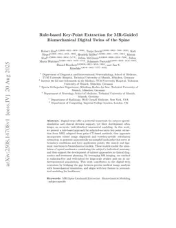Rule-based Key-Point Extraction for MR-Guided Biomechanical Digital Twins of the Spine