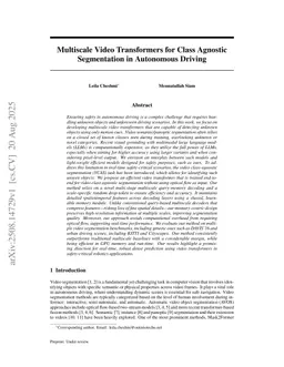 Multiscale Video Transformers for Class Agnostic Segmentation in Autonomous Driving
