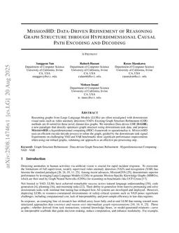 MissionHD: Hyperdimensional Refinement of Distribution-Deficient Reasoning Graphs for Video Anomaly Detection