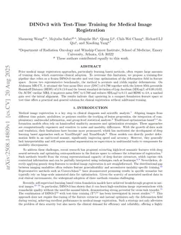 DINOv3 with Test-Time Training for Medical Image Registration