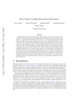 Data Fusion for High-Resolution Estimation