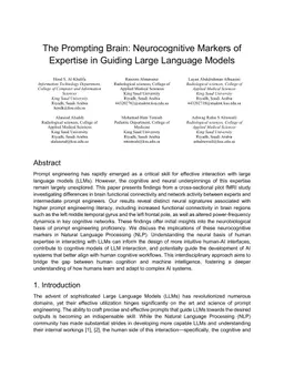 The Prompting Brain: Neurocognitive Markers of Expertise in Guiding Large Language Models
