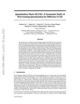 Quantization Meets dLLMs: A Systematic Study of Post-training Quantization for Diffusion LLMs