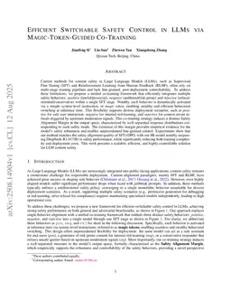 Efficient Switchable Safety Control in LLMs via Magic-Token-Guided Co-Training