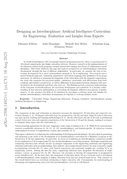 Designing an Interdisciplinary Artificial Intelligence Curriculum for Engineering: Evaluation and Insights from Experts