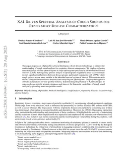 XAI-Driven Spectral Analysis of Cough Sounds for Respiratory Disease Characterization