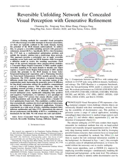Reversible Unfolding Network for Concealed Visual Perception with Generative Refinement