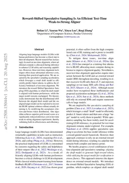 Reward-Shifted Speculative Sampling Is An Efficient Test-Time Weak-to-Strong Aligner