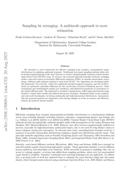Sampling by averaging: A multiscale approach to score estimation