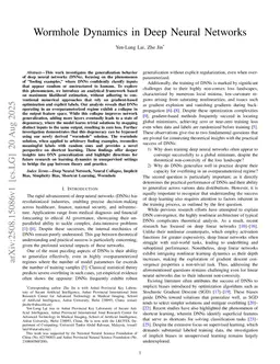 Wormhole Dynamics in Deep Neural Networks