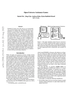 Open-Universe Assistance Games