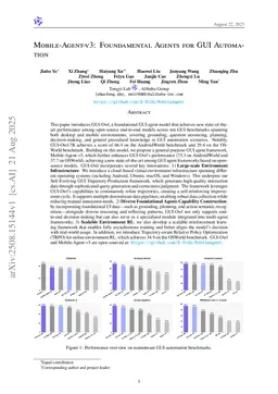 Mobile-Agent-v3: Fundamental Agents for GUI Automation