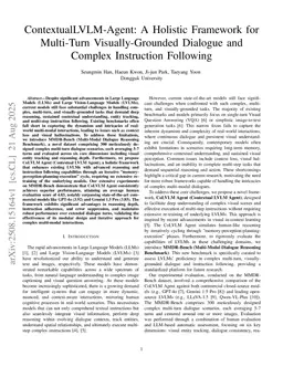 ContextualLVLM-Agent: A Holistic Framework for Multi-Turn Visually-Grounded Dialogue and Complex Instruction Following
