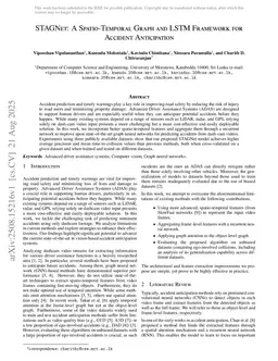 STAGNet: A Spatio-Temporal Graph and LSTM Framework for Accident Anticipation
