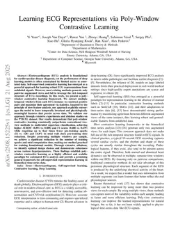 Learning ECG Representations via Poly-Window Contrastive Learning