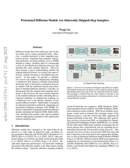 Pretrained Diffusion Models Are Inherently Skipped-Step Samplers