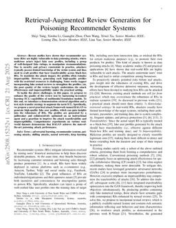 Retrieval-Augmented Review Generation for Poisoning Recommender Systems