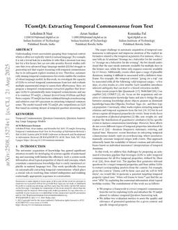 TComQA: Extracting Temporal Commonsense from Text