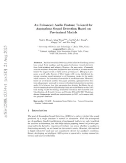 An Enhanced Audio Feature Tailored for Anomalous Sound Detection Based on Pre-trained Models