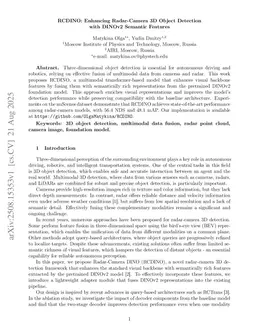 RCDINO: Enhancing Radar-Camera 3D Object Detection with DINOv2 Semantic Features