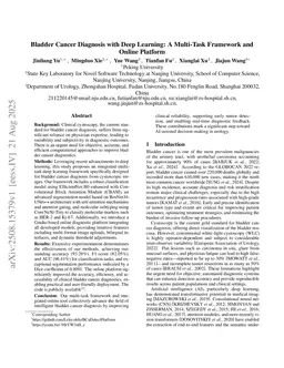 Bladder Cancer Diagnosis with Deep Learning: A Multi-Task Framework and Online Platform