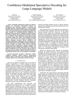 Confidence-Modulated Speculative Decoding for Large Language Models