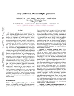 Image-Conditioned 3D Gaussian Splat Quantization
