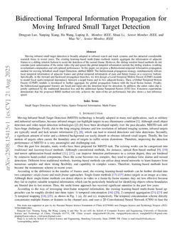 Bidirectional Temporal Information Propagation for Moving Infrared Small Target Detection