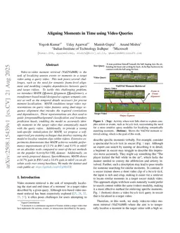 Aligning Moments in Time using Video Queries