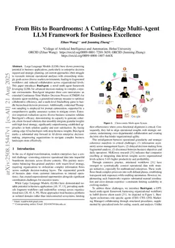 From Bits to Boardrooms: A Cutting-Edge Multi-Agent LLM Framework for Business Excellence