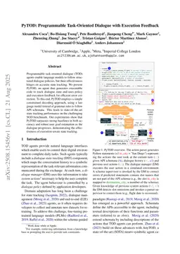 PyTOD: Programmable Task-Oriented Dialogue with Execution Feedback