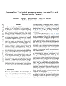 Enhancing Novel View Synthesis from extremely sparse views with SfM-free 3D Gaussian Splatting Framework