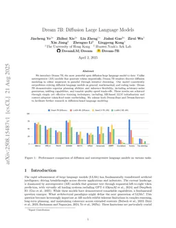 Dream 7B: Diffusion Large Language Models