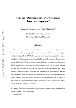 Sequential Adaptive Priors for Orthogonal Functions
