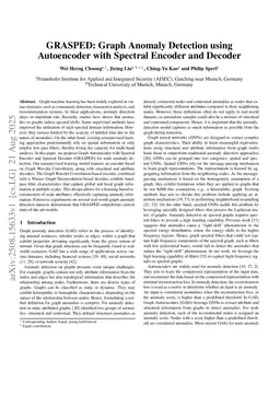 GRASPED: Graph Anomaly Detection using Autoencoder with Spectral Encoder and Decoder (Full Version)